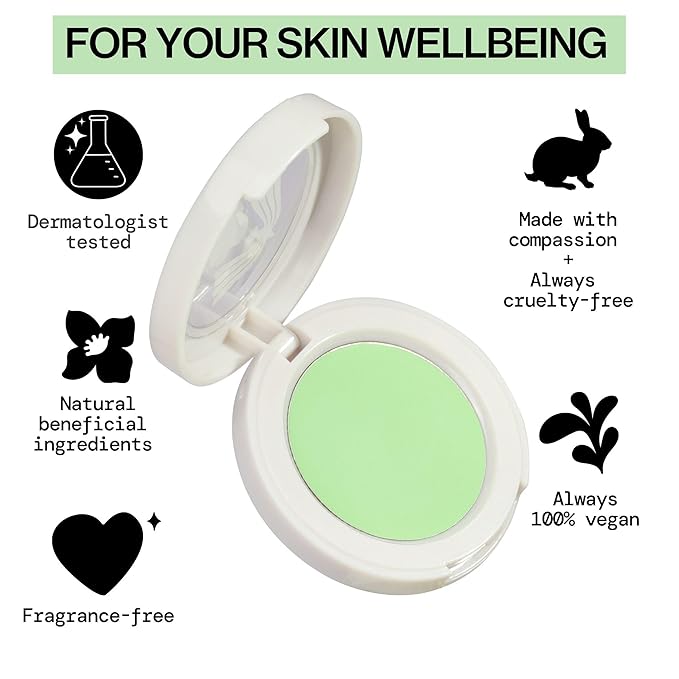 Pacifica Earthly Being Magic Correcting Balm – Green Color Corrector Face Primer for Redness, Vegan & Cruelty-Free Smoothing Balm, 0.28 oz