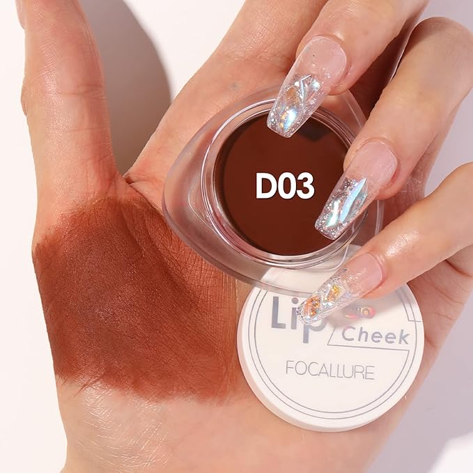 FOCALLURE Velvet-hazy Matte Cheek Lip Mud Dual-use For Lips And Cheek Lip Clay High Pigment Lipstick Blush Lasting Lip Tint