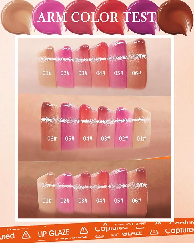 Tinted Lip Gloss-1Pcs Hydrating Non-Stick Rose Pink Lip Tint Stain Liquid Lipstick,Glow Reviver Lip Care Oil Lipstain,Longlasting Waterproof Moisturizing Lipgloss Lip Makeup Gift for Women-03