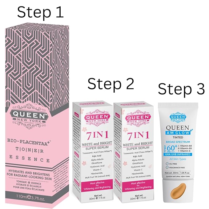 QUEEN AM GLOW | TINTED Sunscreen SPF 60 PA+++Primer-Anti Aging, Face Moisturizer- Vitamin B3, B5, E-fragrance free by QUEEN NATURAL NEW YORK (03-Neutral Tan)