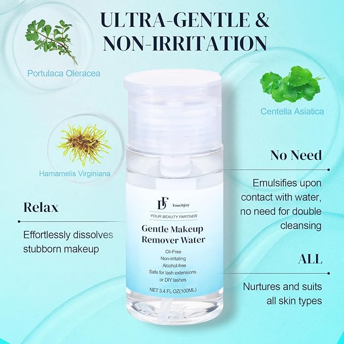 Pre-Cleanse Cleansing Water Remove Oil and Dust of Lashes to Extend Lasting Time Lash Extension Cleanser Prep for Eyelashes Lash Shampoo Cleaner Non-irritation for Sensitive Skin 100ml