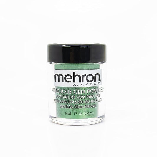 Mehron Makeup Precious Gem Loose Pigment Shimmering Eye Powder (.17oz) (Emerald)