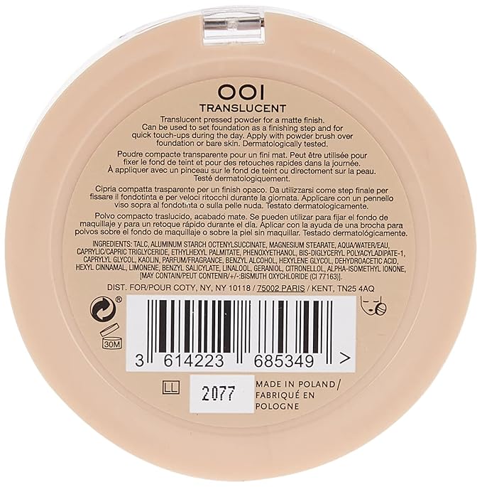 Rimmel Insta Fix & Matte Setting Powder, Translucent, 0.28 Ounce
