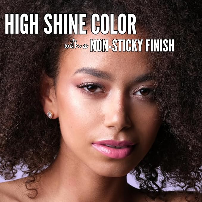 Mynena Hot Pink High Shine Stay Glossy Lip Gloss | Non-Sticky Lightweight Hydrating Formula | Vegan Cruelty-Free Paraben-Free | Lipstick Topper & Moisturizing Gloss | Barbra