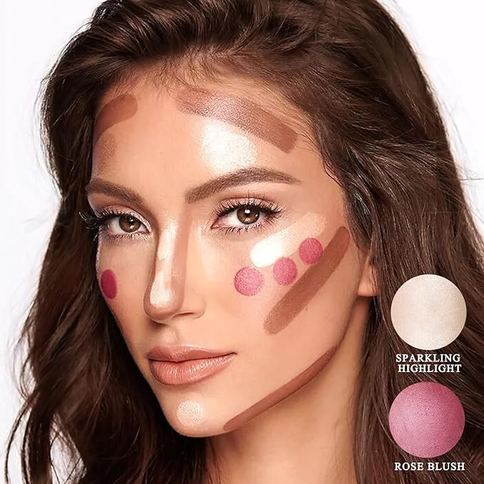 Youngfocus Cosmetics Cream Contour Best 8 Colors and Cream Contour Face Blushes