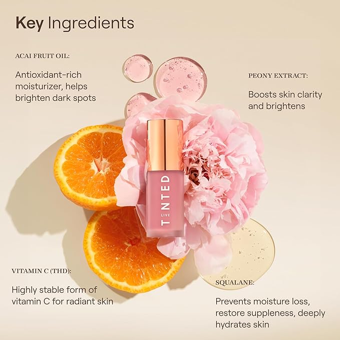Live Tinted Blush Crush - Creamy Liquid Blush for All Skin Tones, Skincare-Powered With Peony Extract, Aai Fruit Oil, and Vitamin C Infused, Soft Pink, 1 oz