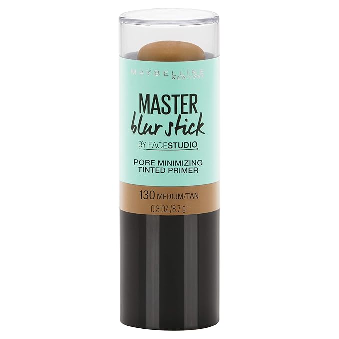 Maybelline New York Facestudio Master Blur Stick Primer Makeup, Medium/Tan, 0.3 oz.