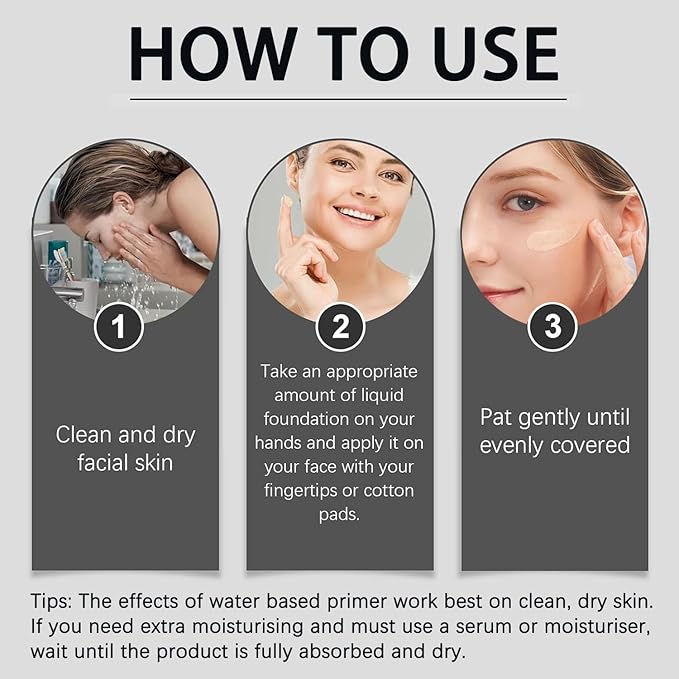 Face Tightener No-Filter Primer, Instant Face Tightener Primer, Skin Tightener Primer Face Makeup, Face Blurring Primer for Face Evens Skin Tone, Create Natural Look for All Skin Types