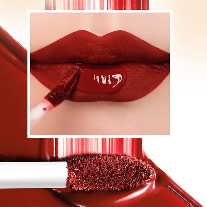 12Pcs Nude Matte Liquid Lipstick Set, Halloween Waterproof Non-Stick Cup Black White Dark Red Colorful Lipstick 24 Hour Not Fade Matte Lipstick Professional Lip Gloss Makeup Gifts for Women (Set B)