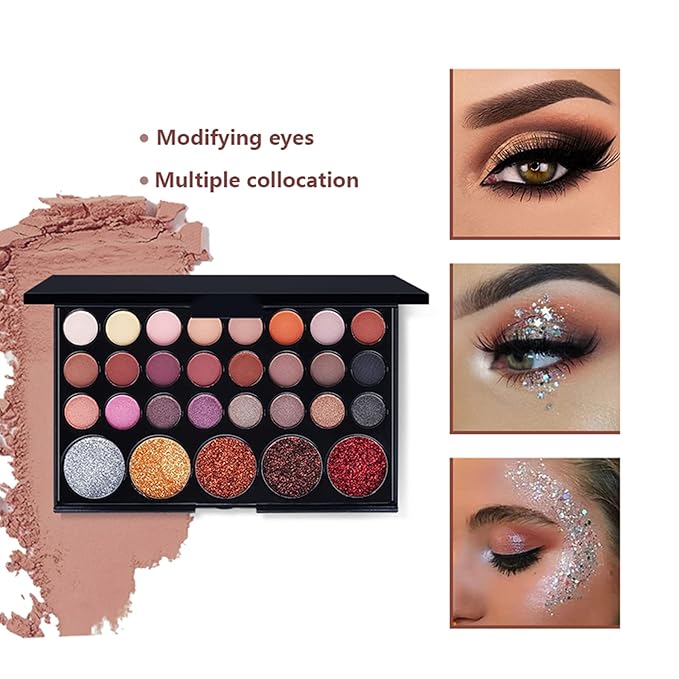 All-in-One Makeup Gift Set Travel Makeup Kit Complete Starter Makeup Bundle Lipgloss Lipstick Concealer Blushes Powder Eyeshadow Palette Cosmetic Palette for Teen Girls & Adults #5