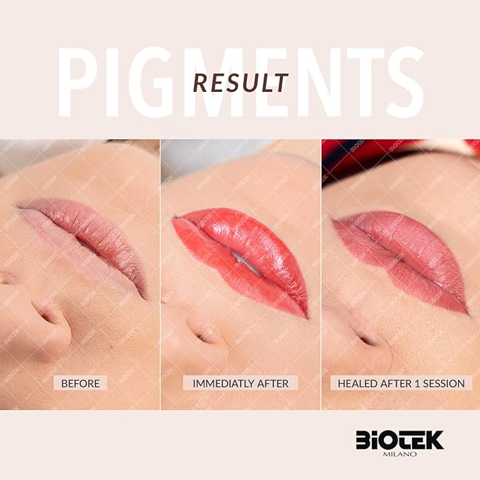 Biotek Lip Pigment for Permanent Makeup - Orange Peach Color for Lip - Made in Italy - Casinò 0,61 fl.oz.