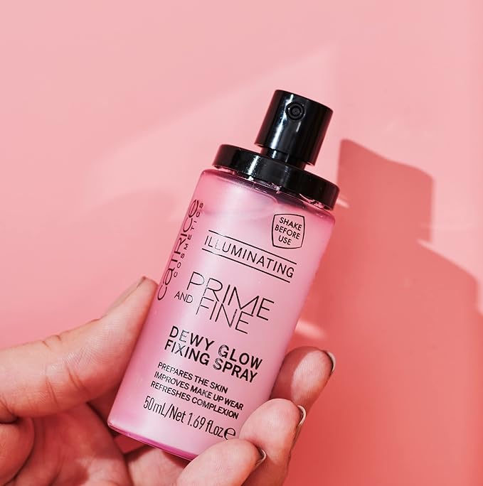 Catrice | Prime & Fine Illuminating Dewy Glow Spray & Soft Glam Filter Fluid 098 Bundle | Full Coverage Makeup | Vegan & Cruelty Free