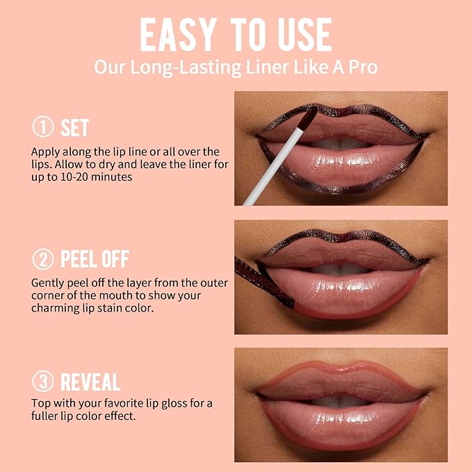 iMethod Peel Off Lip Stain - Rose, Long Lasting, Natural, Waterproof