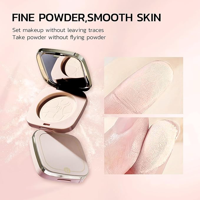 Face Compact Powder Makeup ,Pressed Powder Long Lasting Oil Control Waterproof Sweatproof Powder,Makeup for Flawless Finish All Day,Dating artifact (8030)