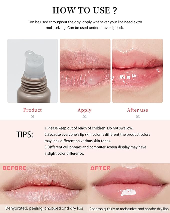 Tinted Lip Butter Balm,3 Colors Hydrating Lip Balm Lip Gloss Vanilla Sheer Tint Stain Non-Sticky Lip Glow Oil for Instant Moisture,Shine and Soothing Women Dry Cracked Lip Care Lip Sleeping Mask-Set B