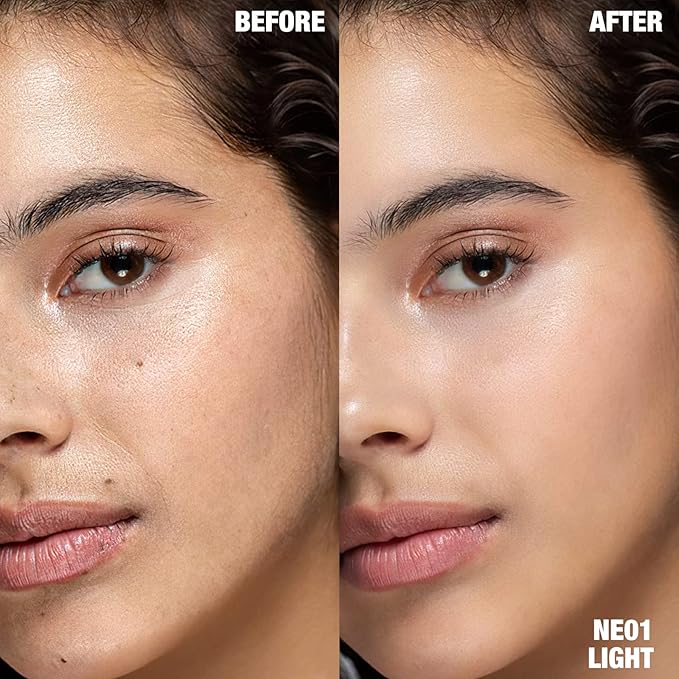 FOCALLURE #GoldenAge 5 in 1 Multi Uses Concealer Palette, 5 Colors Correcting Conceal Palette, Camouflage Contour Palettes for Dark Circles, Face Contouring Highlighter Pallet, NE01 LIGHT