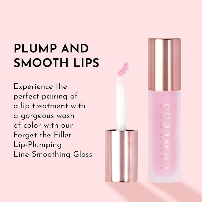 Forget The Filler Lip Plumping Line Smoothing Gloss - Strawberry Milkshake