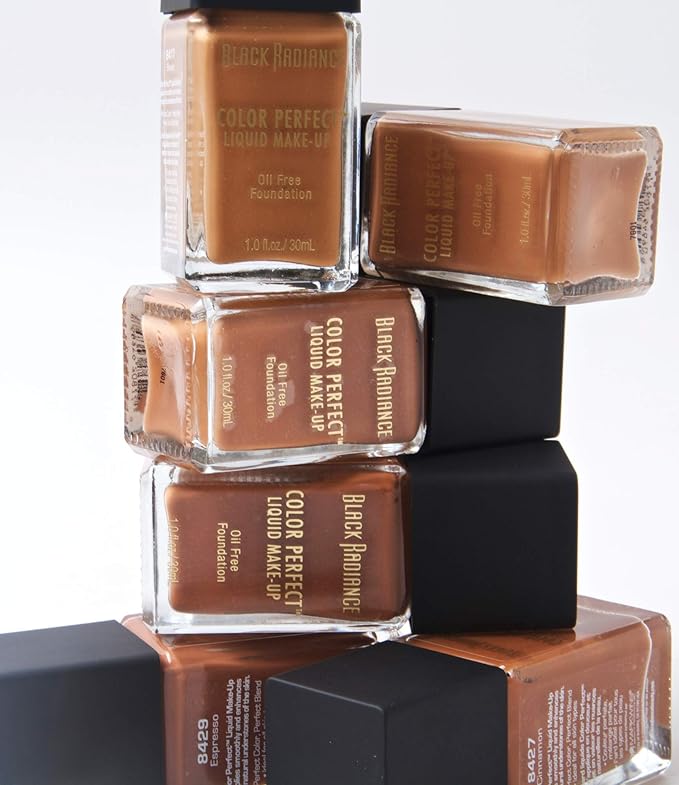Black Radiance Color Perfect Liquid Full Coverage Foundation Makeup, Rum Spice, 1 Ounce (Pack of 2)