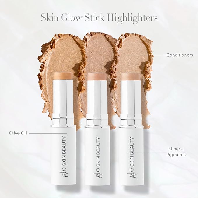 Glo Skin Beauty Skin Glow Stick Highlighter (Rosé) - Powered by Hydrators, Mineral Pigments & Mica for an Illuminated Glow - Clean Mineral Cream Highlighter