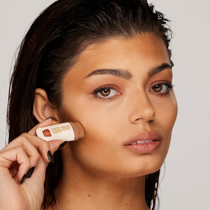 Freck Beauty FACE HACK Precision Sculpting Bronzer Stick – Creamy Buildable Formula, Natural Skin-Like Finish, Almond Tip Applicator, Vegan & Cruelty-Free | MEDIUM TAN (Golden Warm Undertone)