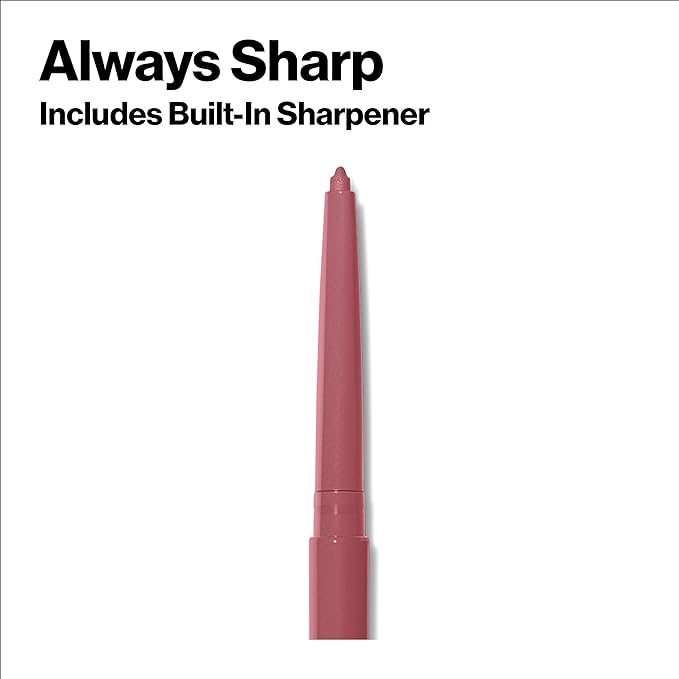 Revlon Colorstay Lip Liner with Built-In Sharpener, Valentine's Day Makeup Gifts for Women, Longwear Rich Colors, Smooth Application, 703 Mink, 0.01 oz