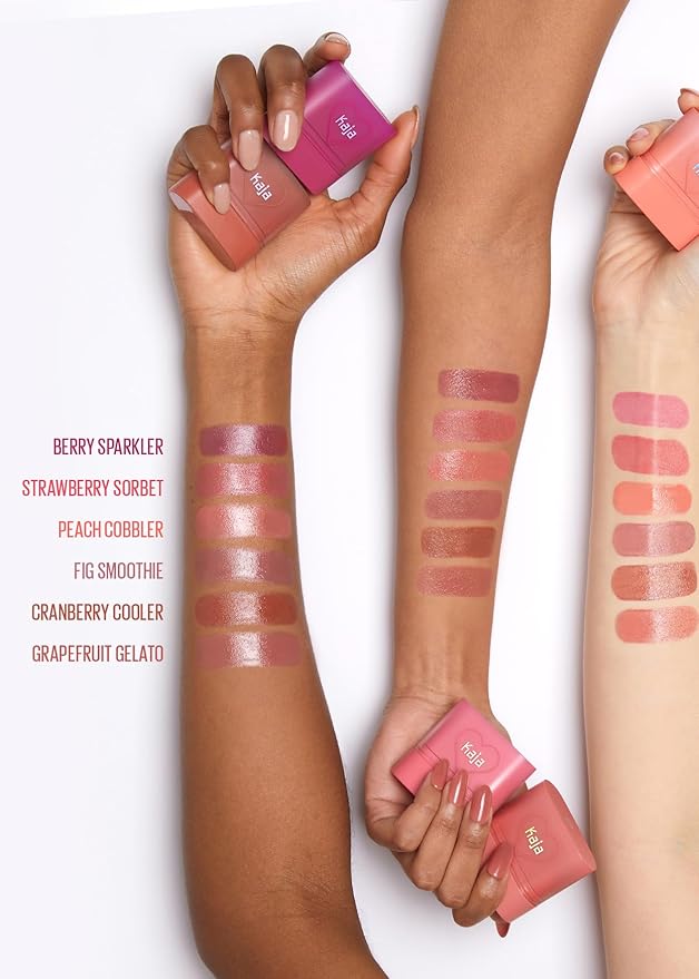 Kaja Dewy Bar - #Cranberry Cooler, 10g + 3-in-1 Blendable Sculpting Trio - Play Bento 02 Cloud Latte Bundle