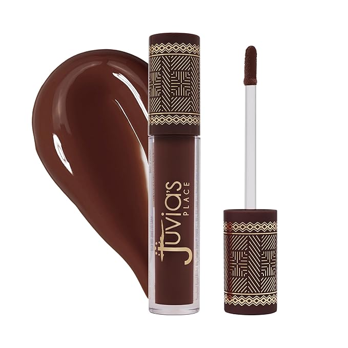 Juvia's Place Coffee Shop Lip Gloss - Chocolate Drip - Hydrating Butter Lip Gloss for Women, Long-Lasting Shine, Moisturizing Glass-like Finish, Plumping Non-sticky Lip Gloss, Suitable for every vibe
