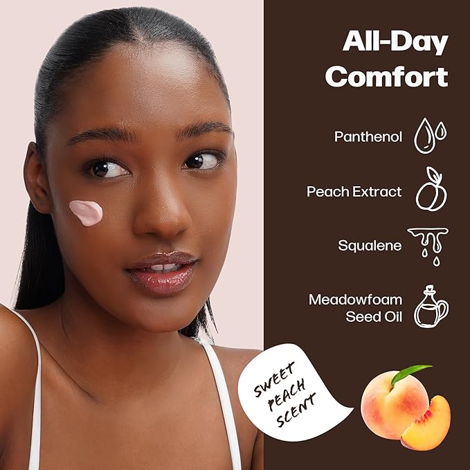 PEACH C Peach Glow Make Up Base - Hydrating, Moisturizing, Illuminating Pearl Make Up Base - Lightweight, Smudge-Proof & Pearly Shimmer Korean Makeup Primer Illuminating Face Cream (1.18 fl oz)