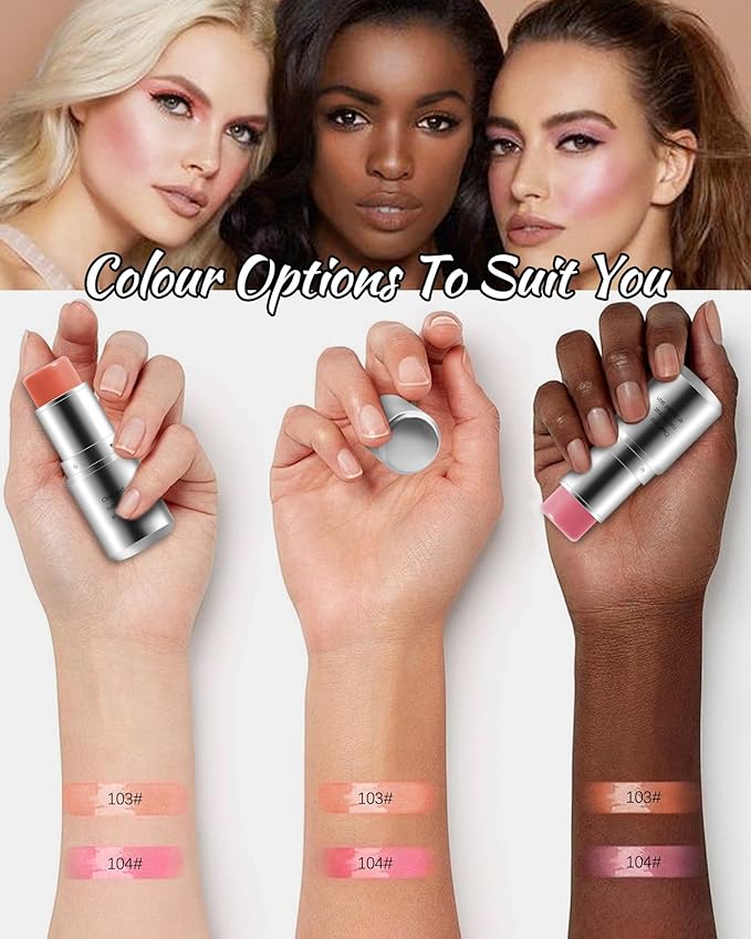 Milk Orange Cream Blush Stick, Monochromatic Multi-Blush Stick for Cheeks & Highlighter, Pigmented Long Lasting Smooth Natural Cheek Tint, Matte and Dewy Finish, Vegan & Cruelty-Free for All Skin-03