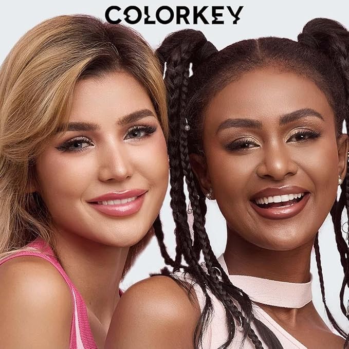 COLORKEY 3D Plump Oil Lip Gloss, High-shine Finish, Lip Tint, Moisturizing, Non-Sticky, Clear and Natural, Glassy Shine (G02 Morning Coffee, 3ml)