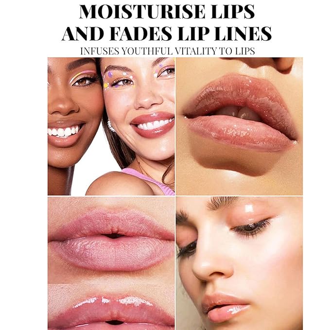 4 Pcs Fruit Color Changing Lip Gloss Lipstick Set,Temperature Color Changing Lip Oil Tinted Lip Stain Lip Balm, Long Lasting Moisturizing Lip Glow Oil for Lip Care, Coconut Strawberry Orange Apple