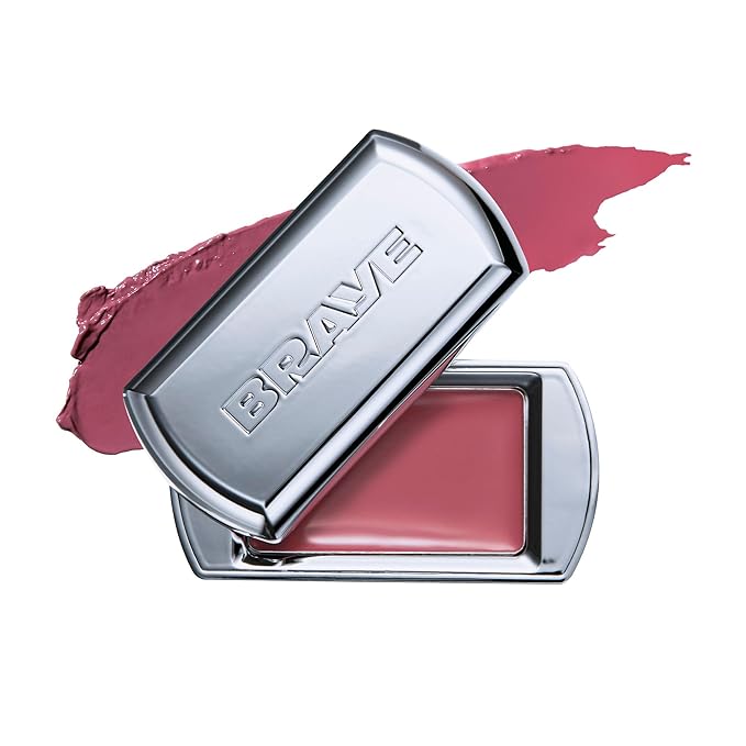 BRAYE LIPSLEEK | Blush for Cheeks & Lips, Korean Makeup Blush, Cool Lip and Cheek Balm, Vegan Cream, Lightweight w/Blendable & Buildable Makeup, Natural Look 05 EASE 0.08oz