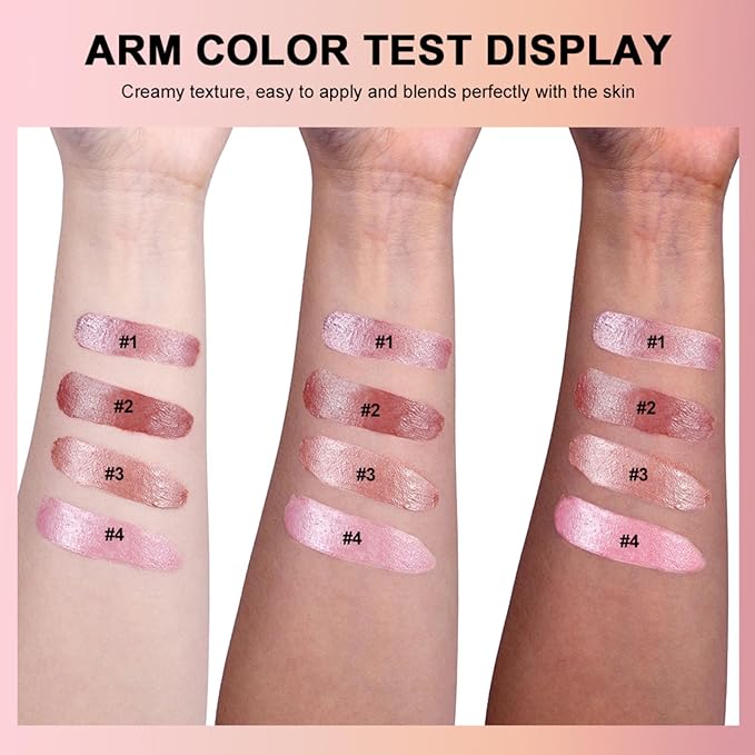 Miracle Lip & Glow Cream Blush Balm with Vitamin E, Beauty Cream Blush Create Lightweight & Shimmer Finish