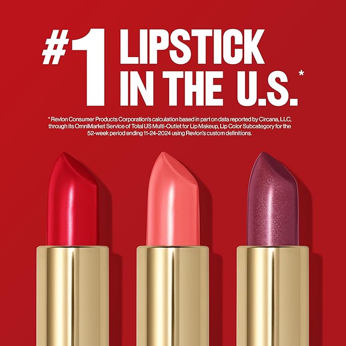 Revlon Super Lustrous Lipstick, Creamy Formula For Soft, Fuller-Looking Lips, Moisturized Feel, 405 Silver City Pink, 0.15 oz