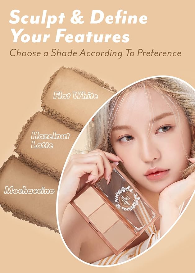 I'm Meme Palette - Afternoon Tea Contour | Roasting Coffee 0.4 Oz + NOONI Korean Facial Clenaser - Snowflake Whipping Cleanser 5.07 Fl Oz Bundle