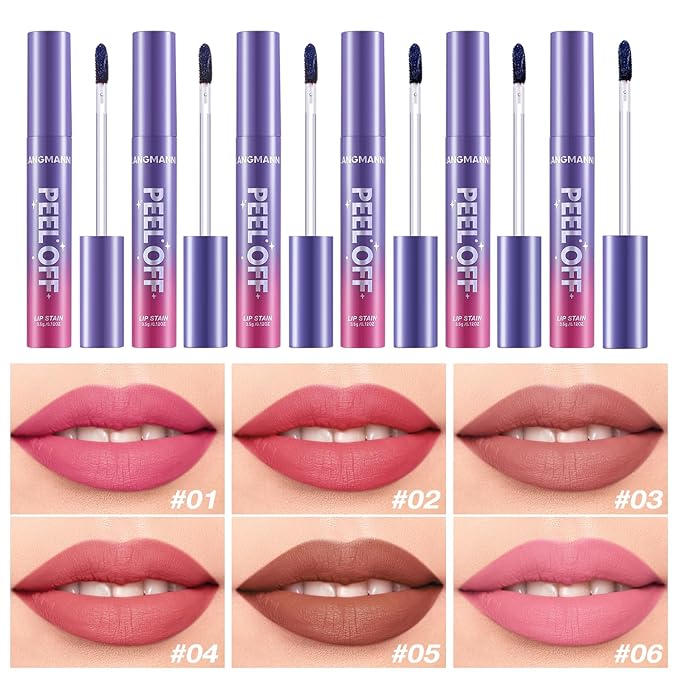 Jolilab Quick Lip Stain Peel Off,Wipe Off,Waterproof,Transfer proof,Highly Pigmented,Ultra Long Lasting Peel Off Lip Makeup With Matte finish for All-day Wear.(#04 Bright Coral)