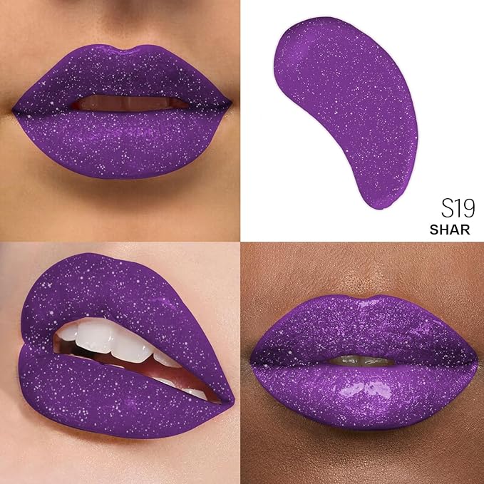 Shimmer Lip Gloss - Non-Sticky Girls Gloss - Long Lasting High Shine - 0.7 FL Oz Gloss for Girls & Women - Cruelty Free - (Shar: S19)