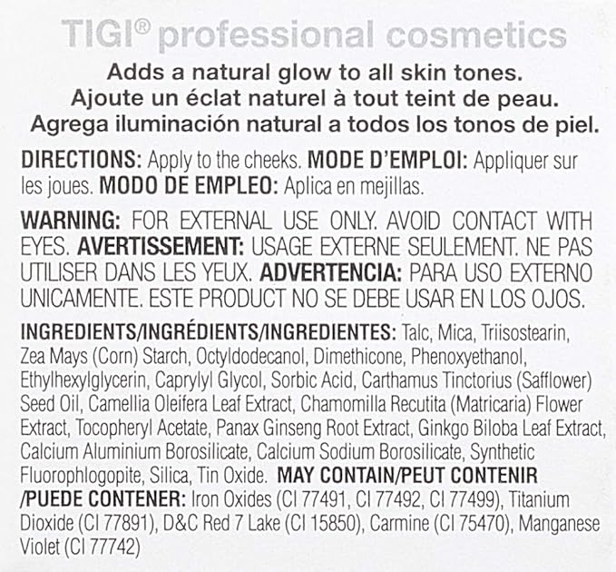 TIGI Cosmetics Glow Blush, Awaken, 0.071 Ounce