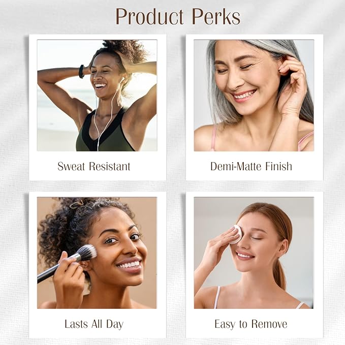 Organic Aloe-Based LUX Liquid Foundation, Natural Vegan Gluten-Free Made in USA, Cinnamon