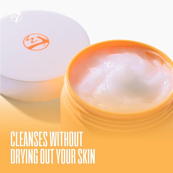 W7 Peachy Clean Makeup Melt Set – Cleansing Balm & Remover Pad for a Peach-Perfect Skincare Routine – The Ultimate Makeup Melting Dream Team! - Gentle, Hydrating & Effortless