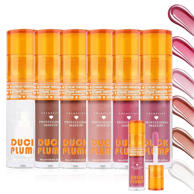 Super Lustrous Lip Oil, Non-Sticky, Hydrating, Hypoallergenic, Waterproof, High Shine Finish (02# Warm Nude)