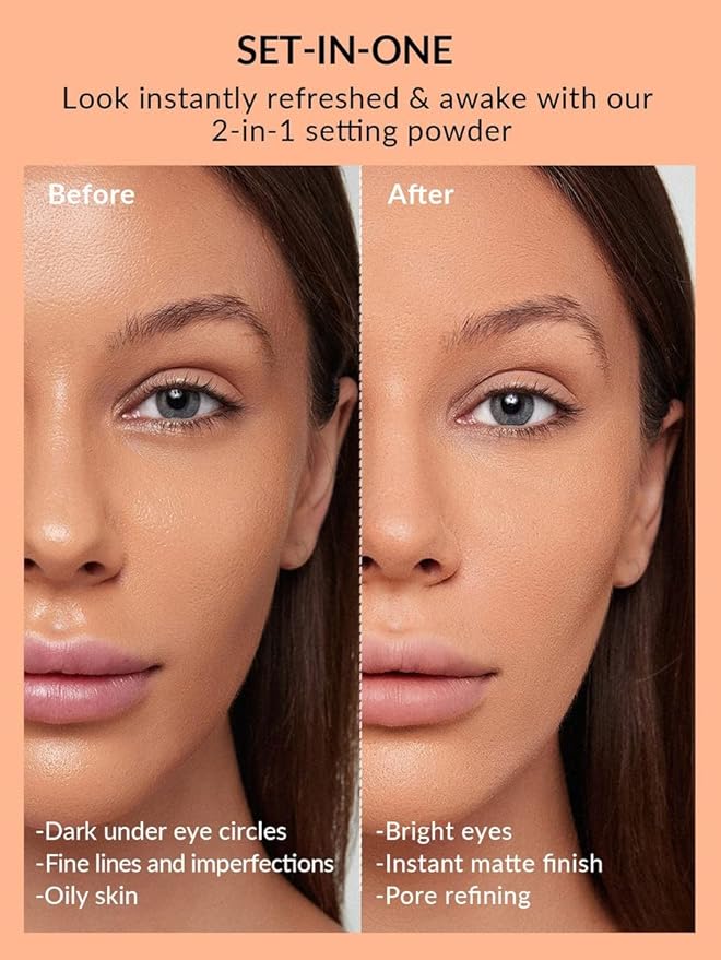 SHEGLAM Insta-Ready Face Powder Loose Under Eye Setting Powder - Bisque
