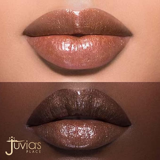 Juvia's Place Nubian Earth Glass Gloss Lip Gloss Oasis - Non-sticky Lip Makeup, Hydrating Lip Gloss, Tinted Lip Gloss, Shine & Glow Lip Makeup, Beauty & Personal Care Products for Lips