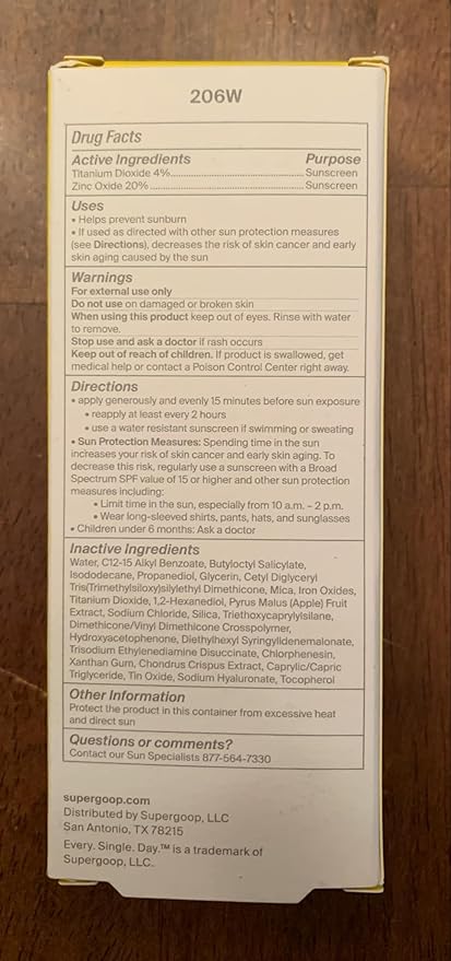 Supergoop! CC Screen - SPF 50 PA++++ CC Cream, 100% Mineral Color-Corrector & Broad Spectrum Sunscreen - Tinted Moisturizer, Concealer & Buildable Coverage Foundation - 1.6 fl oz