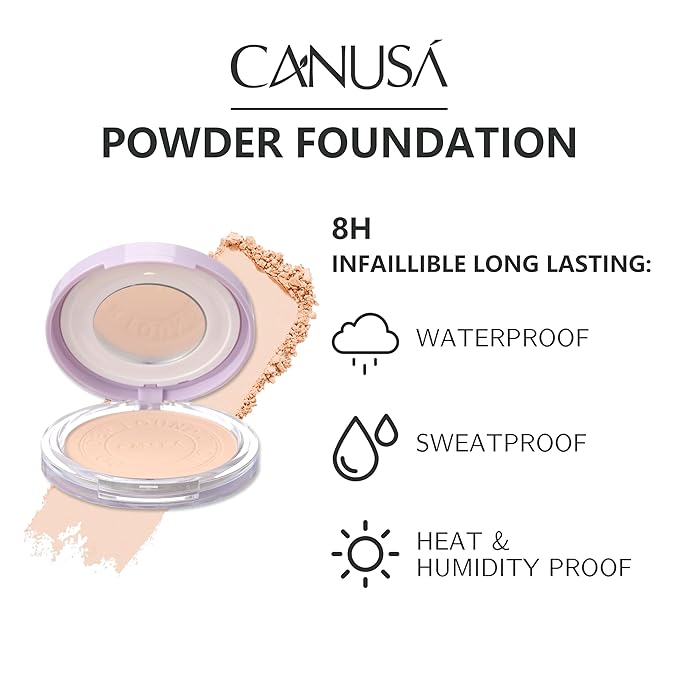 POWDER FOUNDATION soft-focus formula, fine pores, and long-las ting, makeup setting (A, ONE SIZE)