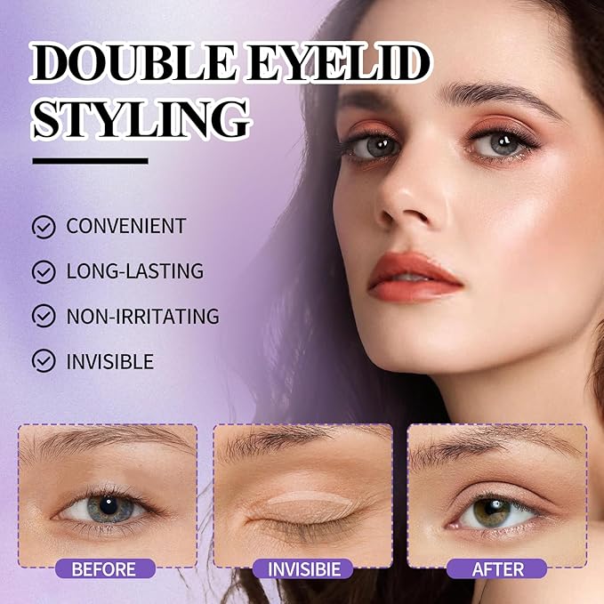 1000Pcs Eyelid Tape-Invisible Double Eyelid Stickers Tape Hooded Eye Lift, Natural Look, Waterproof Reusable Instant Lifting Eyelid Tape Easy to Apply for Monolids/Hooded Eyes by Wendy Lashes(1000Pcs)