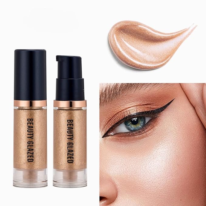 MYUANGO Liquid Highlighter Liquid Illuminator Non Stick Face Brightens & Shades Long Lasting & Smooth Gliding Face Illuminator Makeup (04)