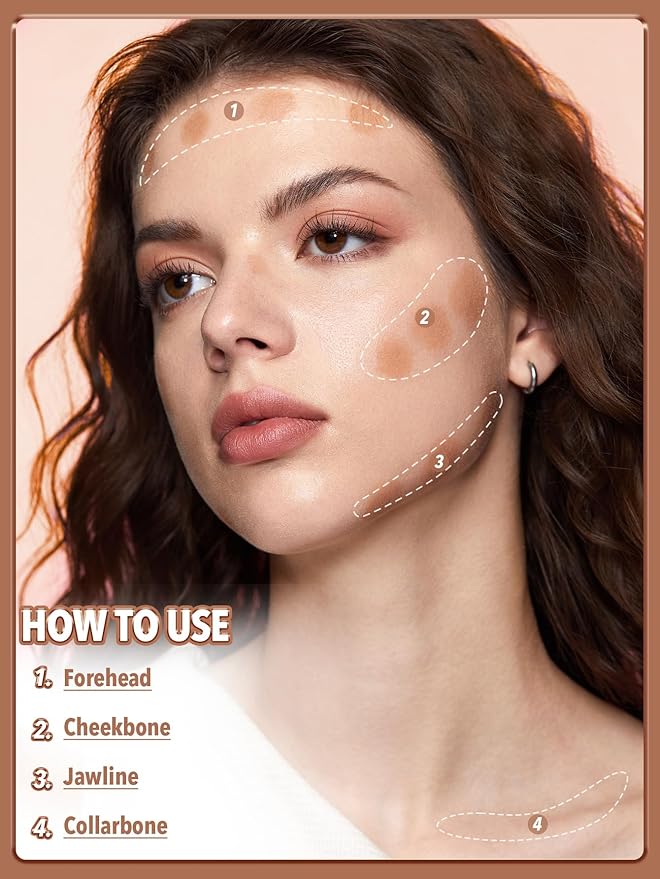 SHEGLAM Silk Haze Cream Bronzer Blendable Cream Makeup with a Lightweight Formula - Customizable Face Makeup for a Natural, Sun-Kissed Glow Long Lasting-Burnt Sienna