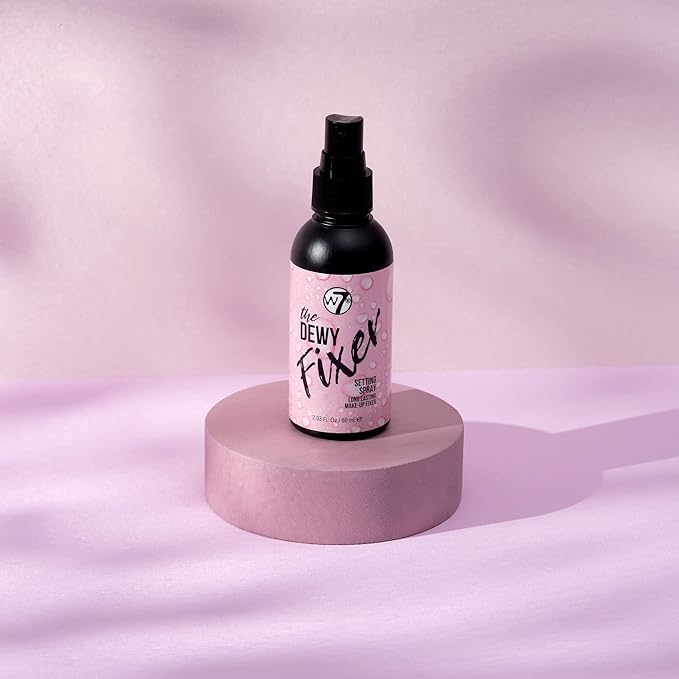 W7 The Fixer Makeup Setting Spray - Dewy Finish - Long-Lasting, Ultra-Fine Formula - Cruelty Free and Vegan