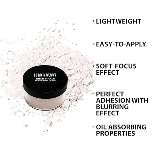 Lord & Berry Gran Finale Setting Loose Powder, Translucent, 0.28 oz.
